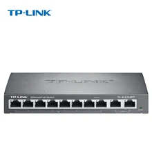 TP-Link 10 плата с портами Ethernet Сталь металлический 8-канальный рое switch 1 порт гигабитный SFP волокно для IP камера до 124 Вт(TL-SL1210PT