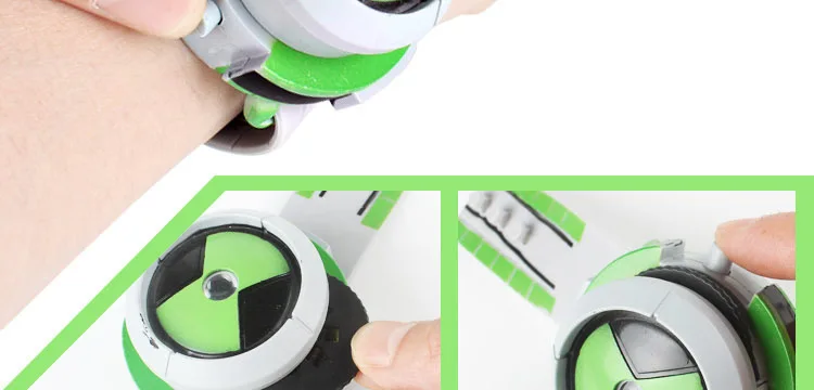 Ben 10 Ultimate Omnitrix часы Стиль Дети проектор часы Япония подлинные Ben10 часы игрушки наручные часы