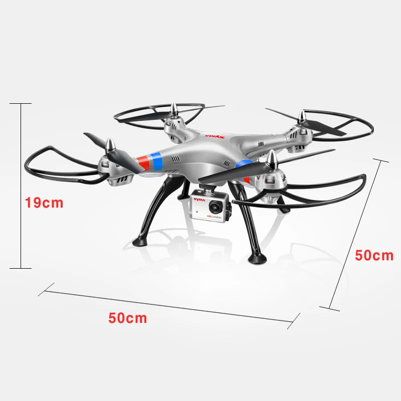 SYMA официальный X8G Дрон с камерой HD широкоугольный 2,4G 4CH 6 Axis с 8MP вращающийся на 360 градусов RC Дрон RC подарок Квадрокоптер