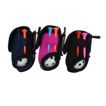 

Mini Portable Golf Ball Holder Carrying Storage Waist Bag for 2 Balls 4 Tees Golf Training Aids Accessories Gift for Golfer