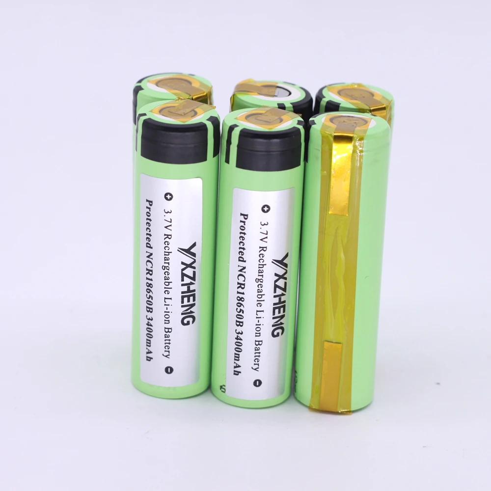 Prix pour 6 PCS 18650 3400 mah NCR18650B Avec Onglets Rechargeable batterie Pour pour panasonic D'origine 3.7 v Prix pour 6 PCS 18650 3400 mah NCR18650B Avec Onglets Rechargeable batterie Pour pour panasonic D'origine 3.7 v