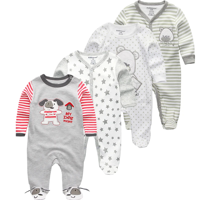 Baby Boys Clothes sets Long Sleeve Animal Baby Rompers girls baby Sleepsuits 0-12 Months baby Costumes