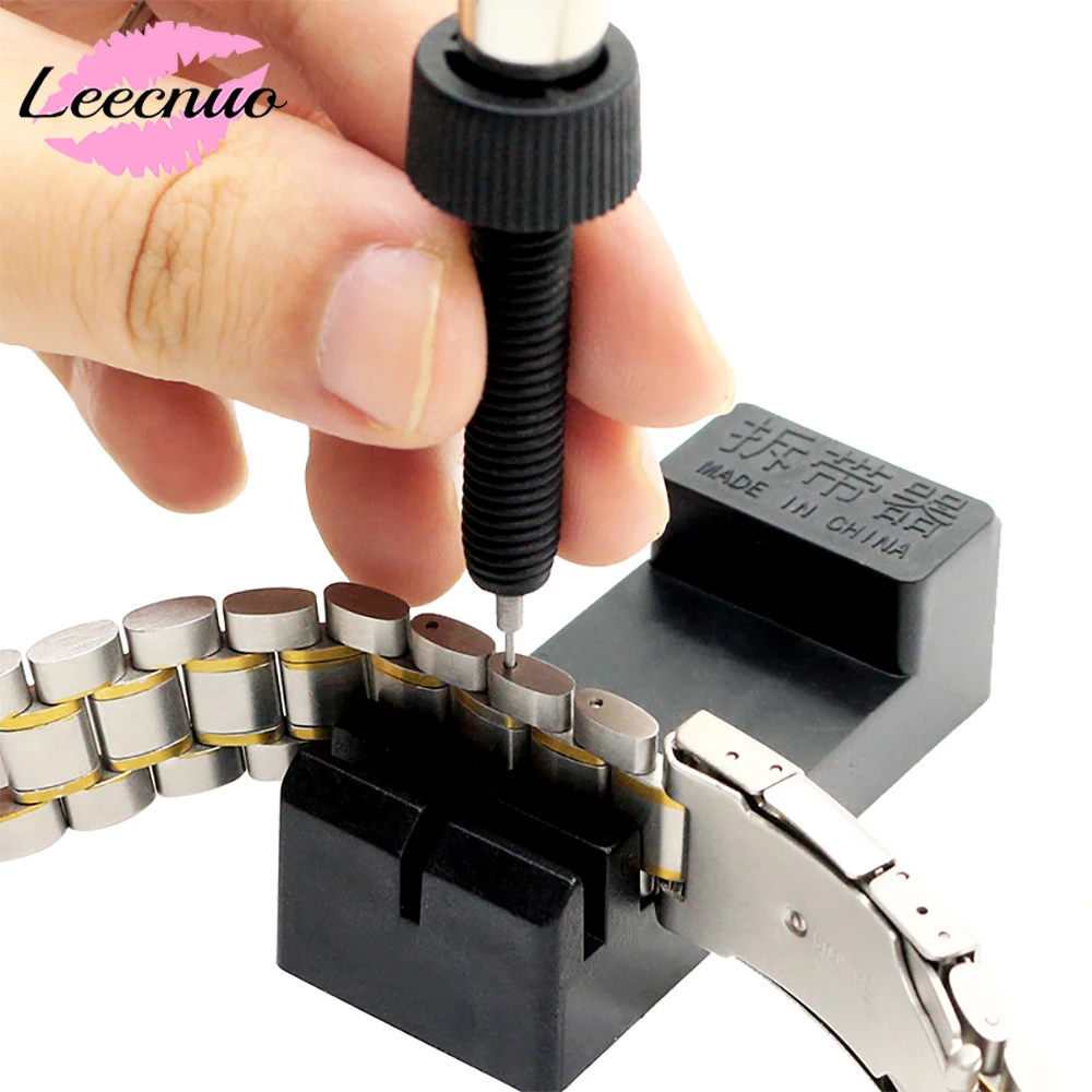 

Leecnuo Adjusting Watch Strap Tool with 4 Needles Wristwatch Band Opener Watch Detaching Link Remover Repair Tool for Watches
