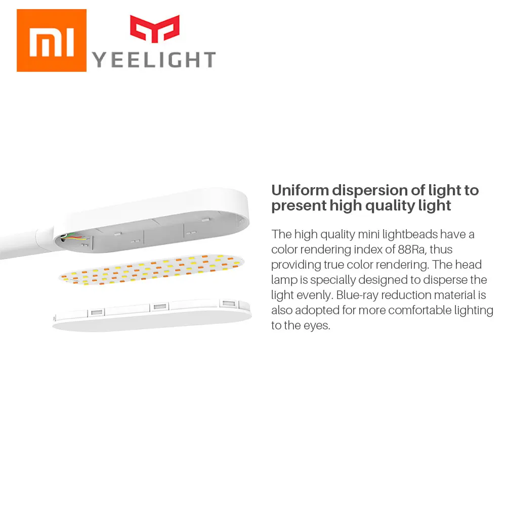 Xiaomi Lamp Yeelight Lamp Desk Lamp Smart Touch Adjust Color Temperature Brightness For Xiaomi Mijia Smart Home Foldable