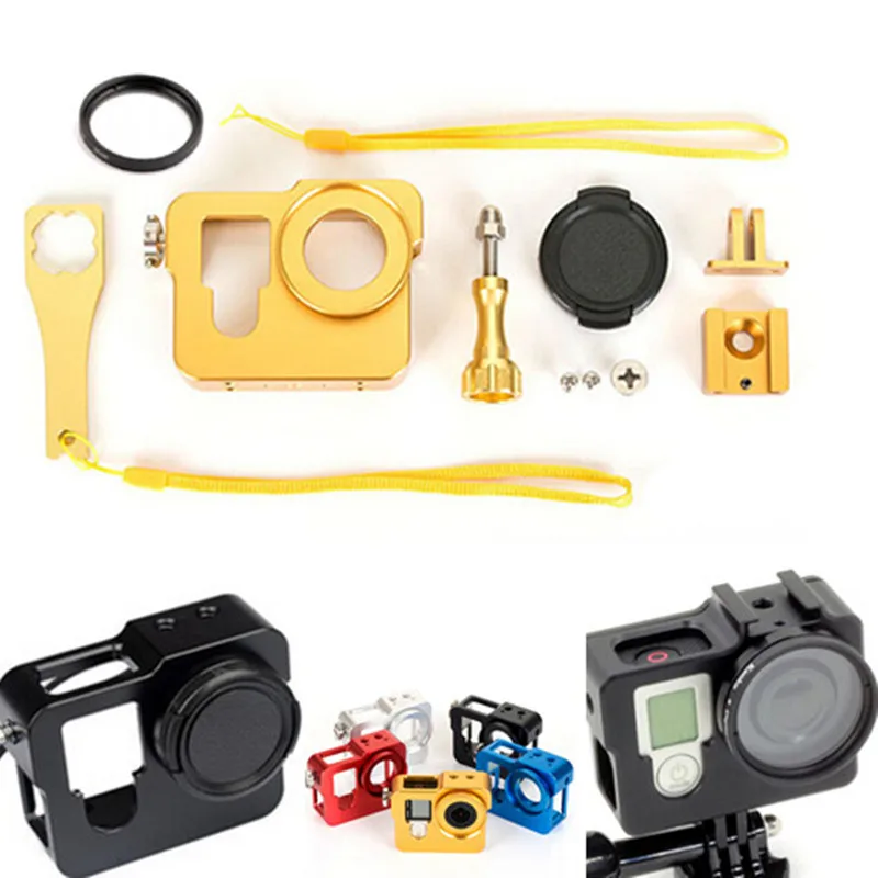 Для Gopro аксессуары клетка для собак рамка крепление алюминиевый ударопрочный