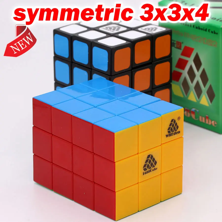 

Puzzle Magic Cube WitEden 1688Cube symmetric meristic 3x3x4 334 cuboid cube professional educational twist logic game toys gift