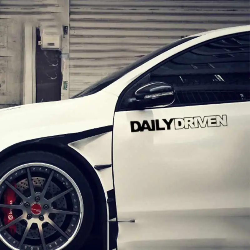 1Pc JDM Car Auto PVC Sticker Daily Driven Euro Illest Vinyl Decals Window Bumper Decals