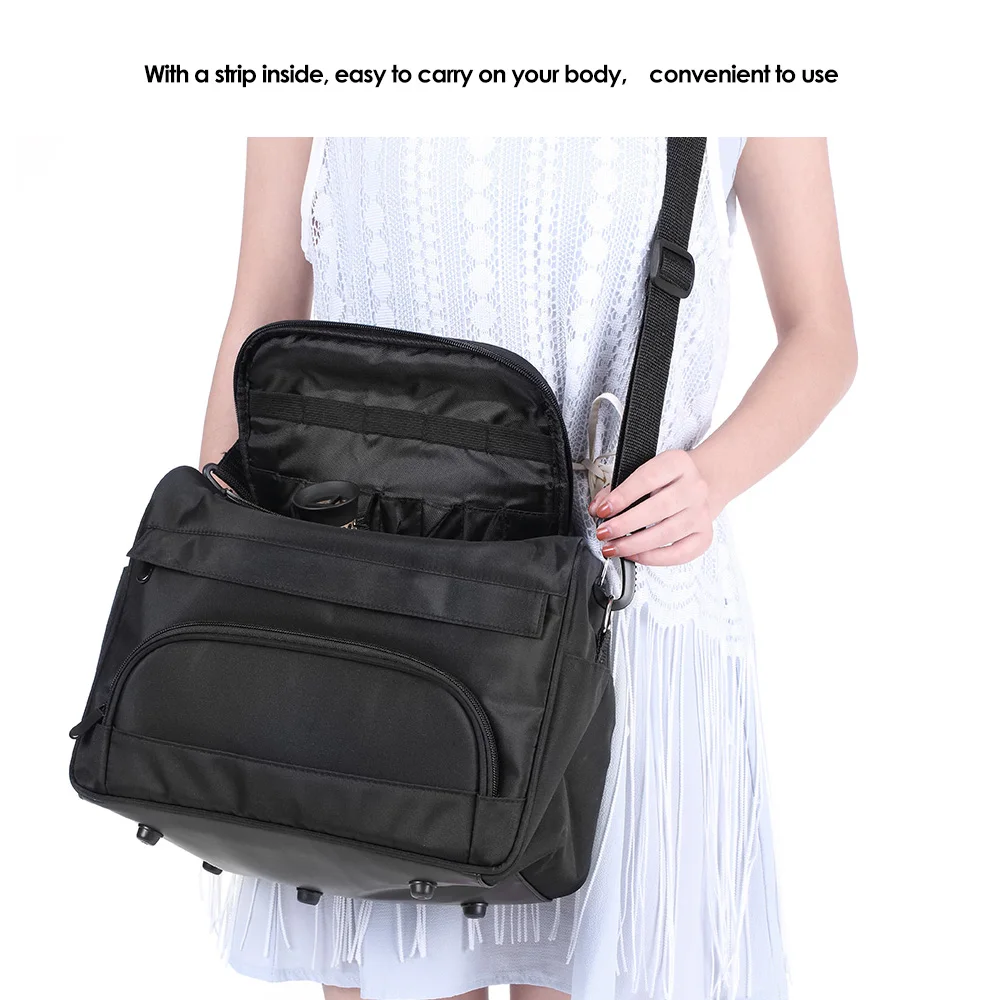 

Useful Salon Hairdressing Bag Tool Comb Scissors Clip Hairdressing Portable Black Handbag Hair Styling Tool Storage Toolkit J11