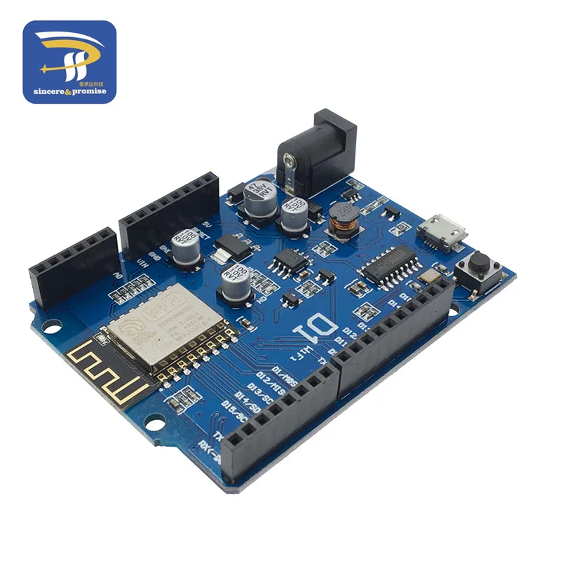 ESP-12F 12E WeMos D1 WiFi UNO на основе ESP8266 щит для Arduino R3 макетная плата совместимый с IDE