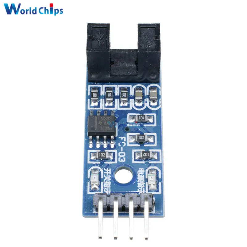 ИК Оптрон типа слота 5 шт. модуль датчика скорости LM393 для Arduino соединительный
