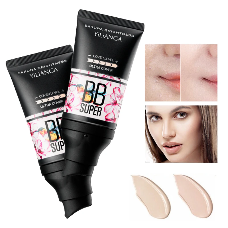 

Yilianga bb cream Base bb Cream Foundation Natural Brighten Face Makeup Moisturizing Liquid Cream Whitening Cosmetics