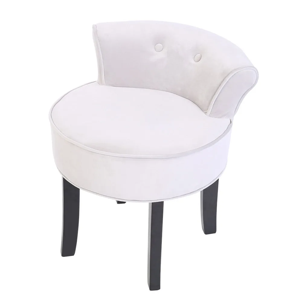 Natural Chenille Vanity Stool Natural Chenille Vanity Stool