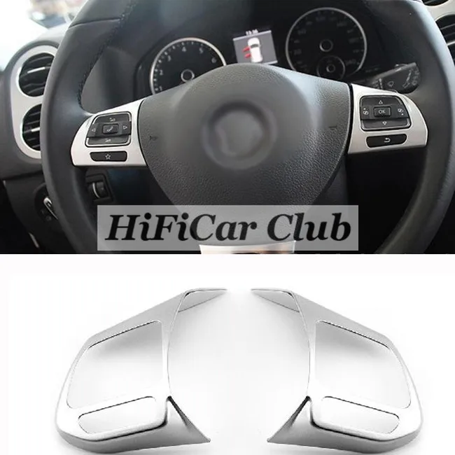 Многофункциональная накладка на руль наклейка для VW Golf 6 Mk6 Jetta 5 Mk5 Passat CC Tiguan Sharan