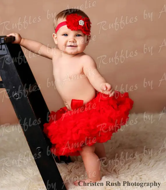 baby red tutu