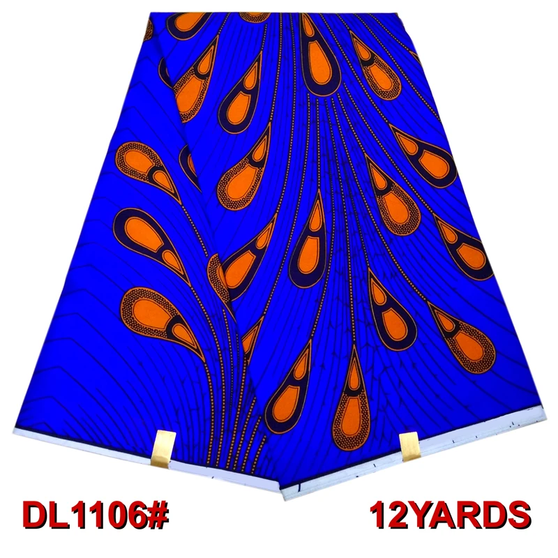 LIULANZHI polyester fabric african wax prints fabric 100 polyester wax