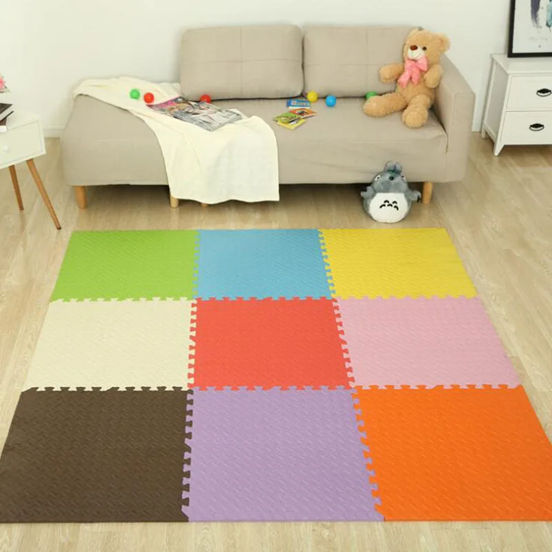 30x30x1CM Colorful Puzzle Mat EVA Foam Baby Mat Play Mat Split Joint Safe Floor Rug Carpet Puzzle Baby Protect Crawling Pad 3PCS