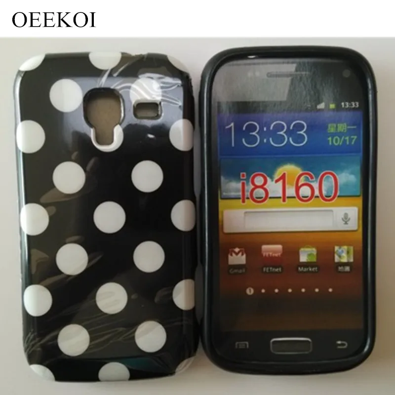 OEEKOI горошек точка ТПУ мягкий чехол для samsung Galaxy Ace 2 i8160 телефона бесплатно |