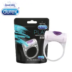 Durex Для мужчин мужской вибрационное кольцо массаж игрушки Для женщин клитор тело Стимулятор Сексуальные товары