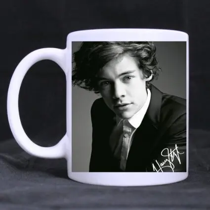 2014 New Harry Styles Top Singer White Mug 11 oz Coffee Cups Dishwasher and Microwave Safe gift to kids friend | Дом и сад