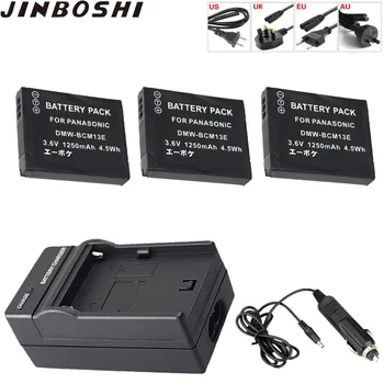 

3X BCM13 batterie DMW-BCM13E Lithium Ion battery dmw-bcm13+ LED single charger For PANASONIC Lumix DMC-FT5 ZS30 TZ40 TS5