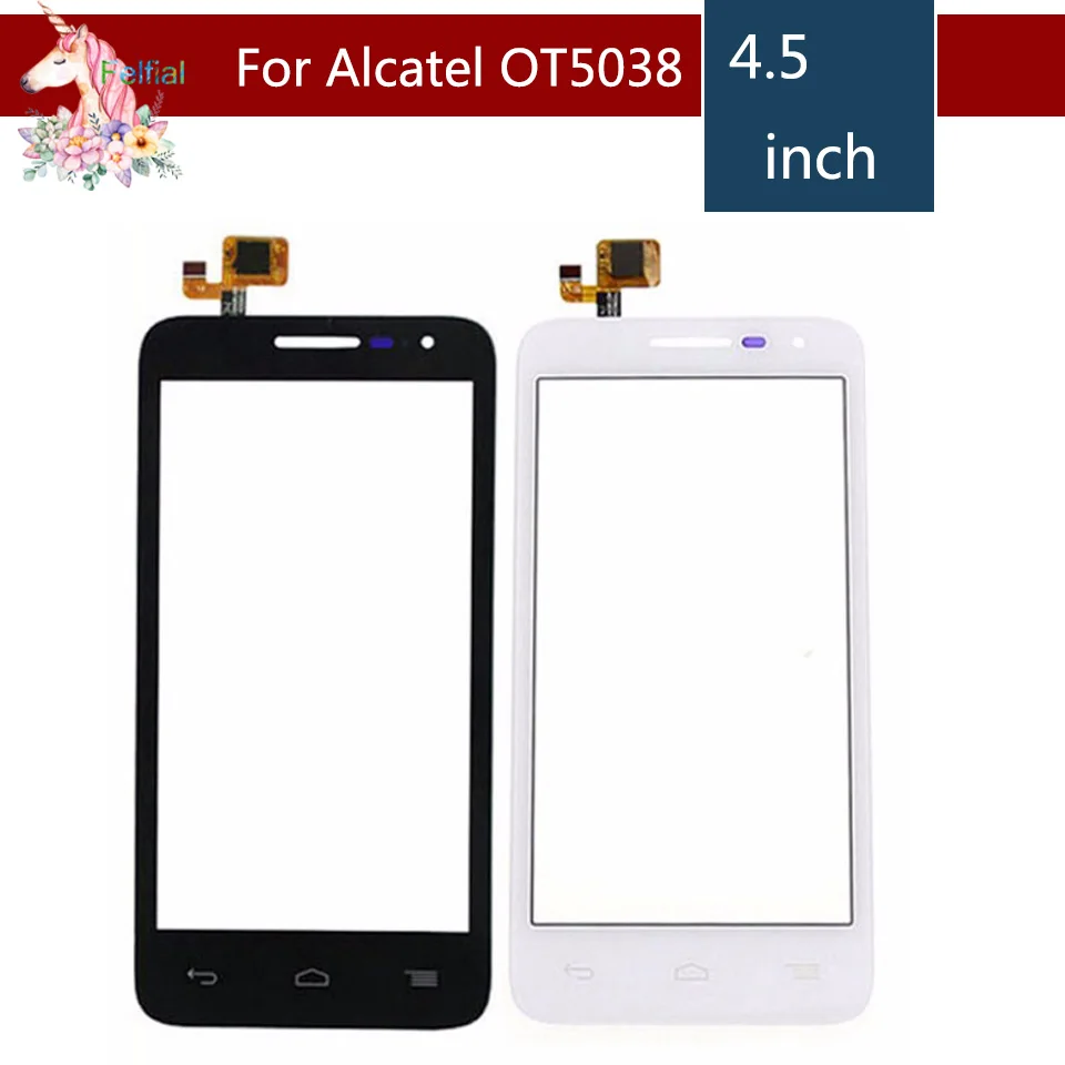 For Alcatel One Touch POP D5 5038 5038D 5038E 5038X OT5038 Screen Digitizer Sensor Outer Glass Lens Panel Replacement | Мобильные