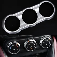 YAQUICKA Автомобильный интерьер кондиционер кнопка регулировки Ручка переключатель Панель рамка Крышка отделка Стайлинг для Mazda CX-3 ABS