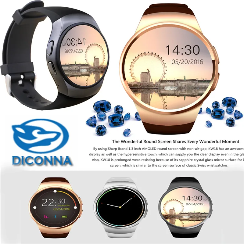 

New Waterproof Smart Bluetooth Watches 16GB SIM Bracelet Sports Meter Heart Rate Test