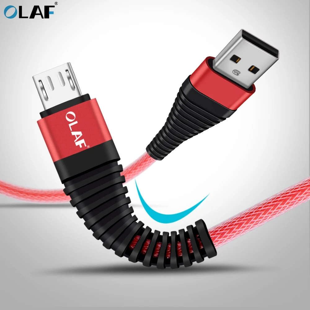 

OLAF Micro USB Cable Nylon Fast Charge USB Cable for Samsung Xiaomi LG HTC Tablet Android Mobile Phone USB Charging Wire Cord