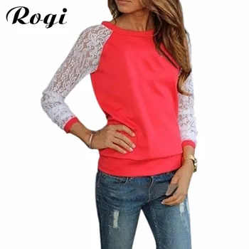 Rogi Sudaderas Mujer Women Long Sleeve Casual Pullovers