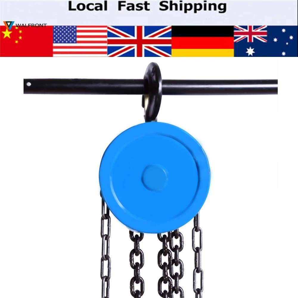 500kg Pulley Chain Block Chain Hoist Cable Hand Control Pulley Crane 2
