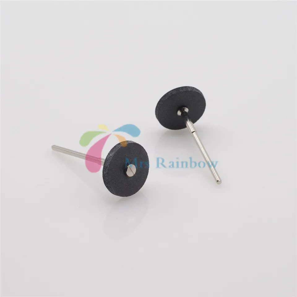 100x Dental Lab Coarse Silicone Rubber Polishing Wheels+20 Mandrel Shank 2.35dental labsilicon