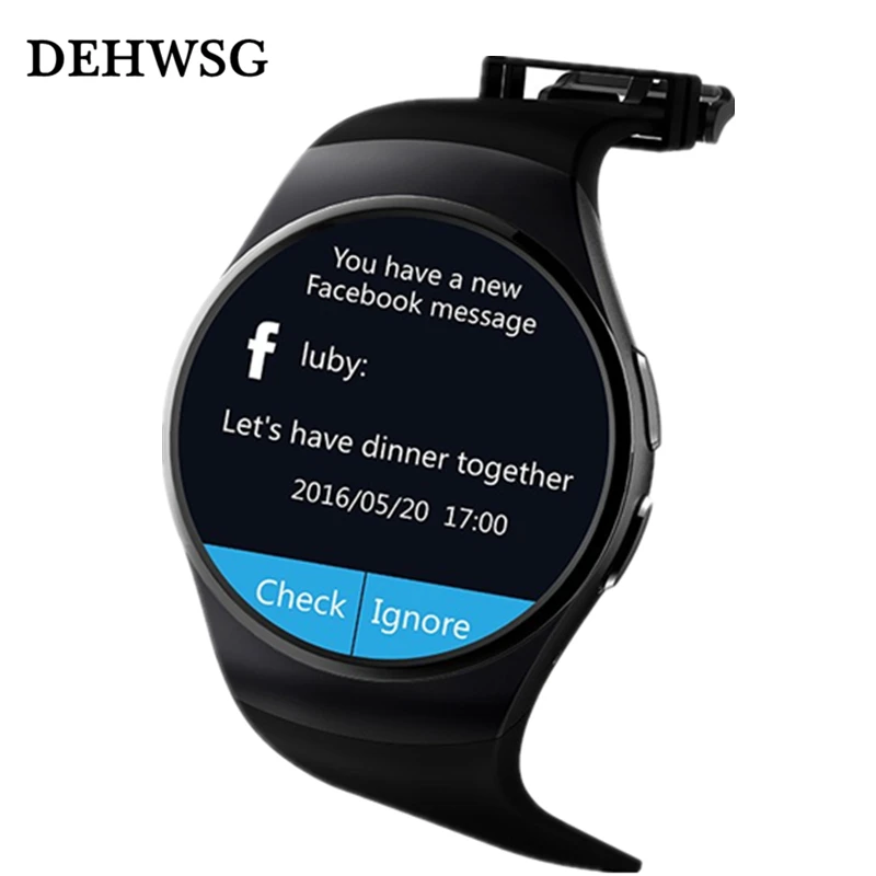 

DEHWSG 2018 Smart watch DK18 MTK2502C IPS Full Round Screen support SIM TF Card smartwatch For apple samsung huawei smartphone