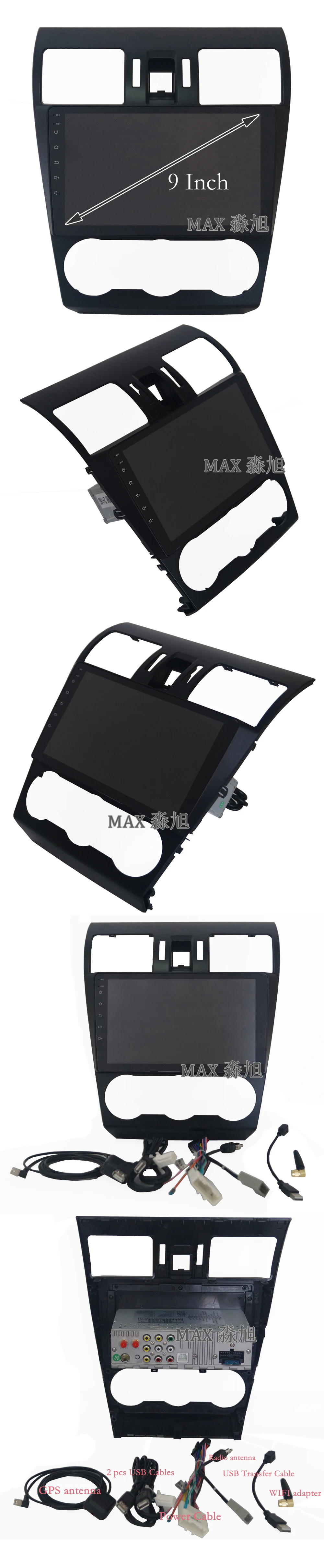 Cheap MAX Android 8.1.0 Car DVD Player for Subaru WRX Forester 2014 2015 2016 Car Radio RDS BT 4G WiFi SWC GPS Navigation Free Map 15
