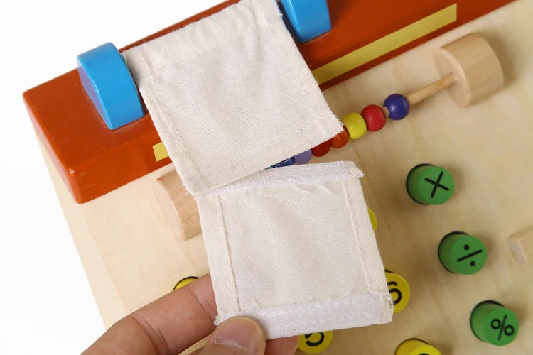 Супермаркет моделирование кассовый аппарат детский деревянный кассовый счетчик моделирование домашних игрушек