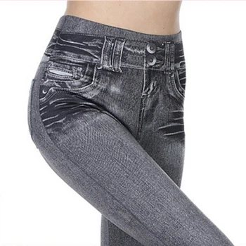 

Women Sexy Leggings Femme Spring Push Up Pants High Waist Ladies Elastic Jean Legging Workout Slim Fitness Leggins