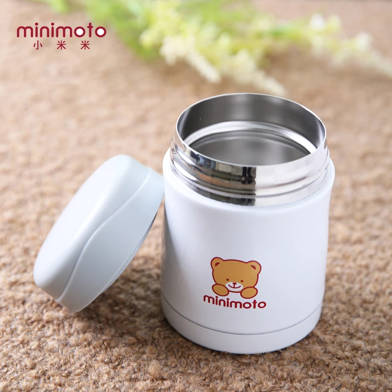 Minimoto 350ml Baby Stainless Steel Vacuum Flask Out Insulation Pot Feeding Cup Water Container Travel | Мать и ребенок