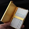 20 Sticks Thin Fashion Pipes Creative Personality Cigaret Case Slim Lady Metal Cigarette Box Accessories Gift Cigarette Holder ► Photo 3/6