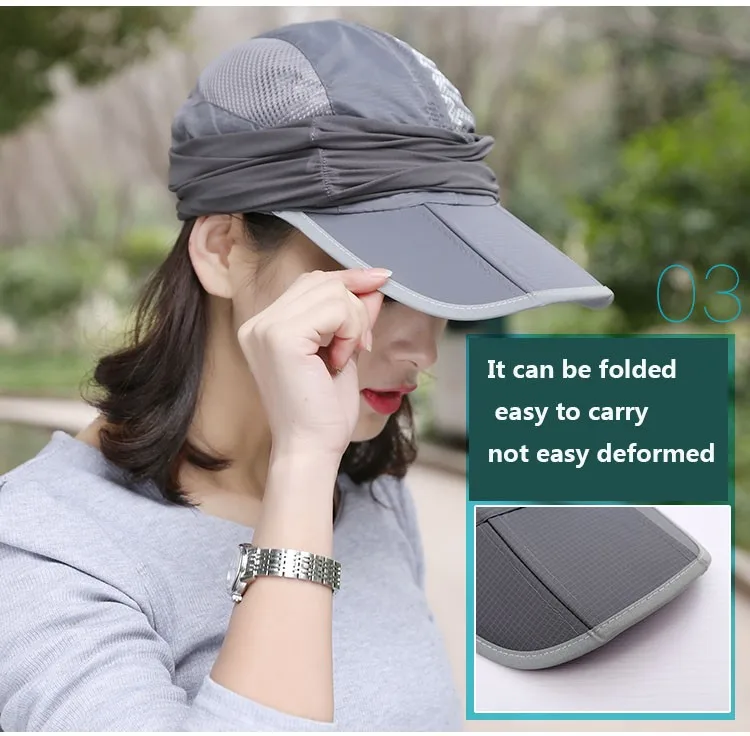 It can be folded ! ladies summer hats sun visors for women sun visor hat for men visor cap sun hat with neck protection sun visor hat for men (7)