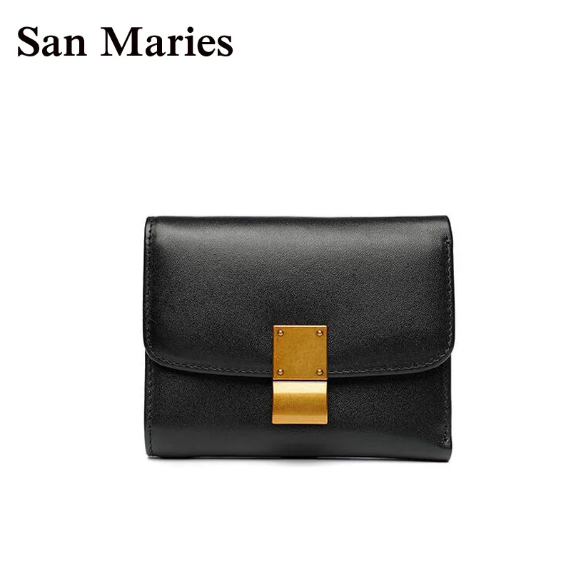 Маленький кошелек San Maries для женщин и девушек модный Дамский укороченный клатч на