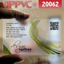 20062 печать карт из ПВХ-матовые лица прозрачная карта тонкий 0,36 мм