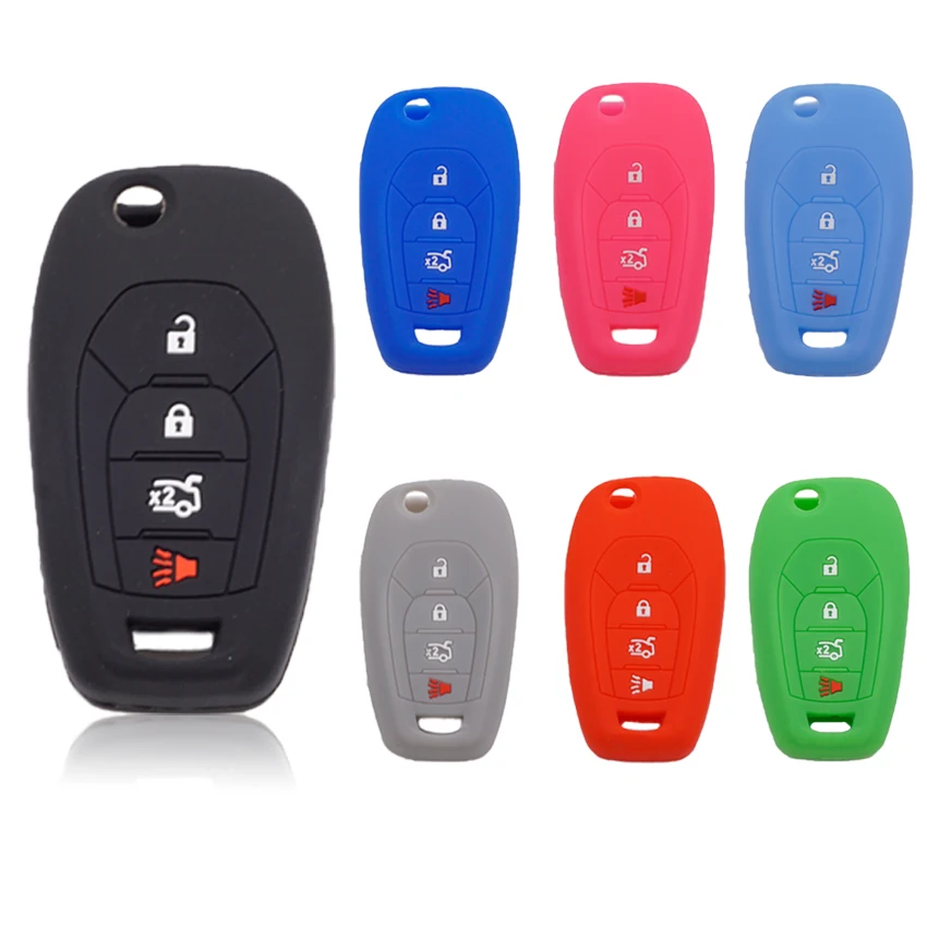 Cocolockey Silicone Rubber Key Case for Car for Chevrolet Cruze Spark