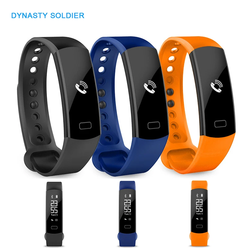 

2019 Smart fitness Monitoring Bracelet Watch Wristband Sleep Sphygmomanometer Heart Rate fitness Touch Screen Tracker Pedometer