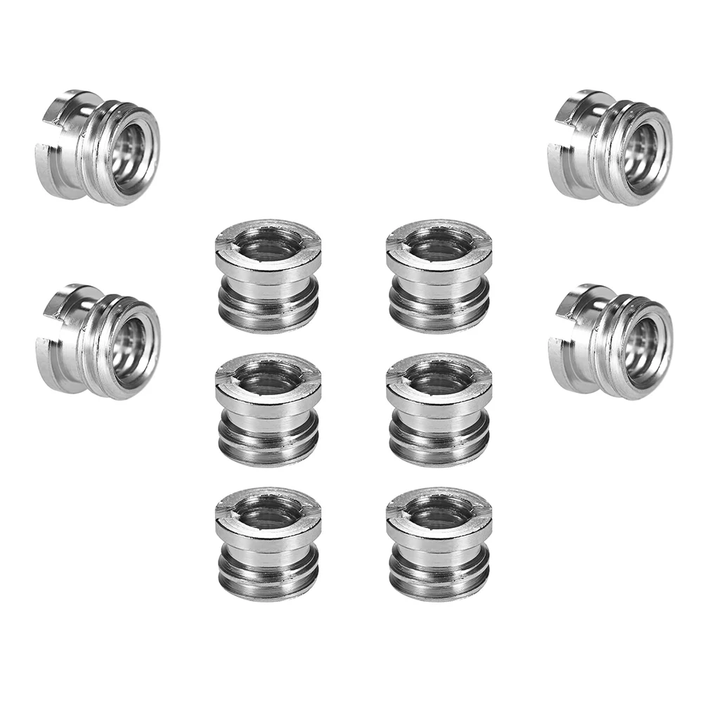 10pcs 1 4 20 To 3 8 16 Reducer Bushing Convert Screw Adapter For 