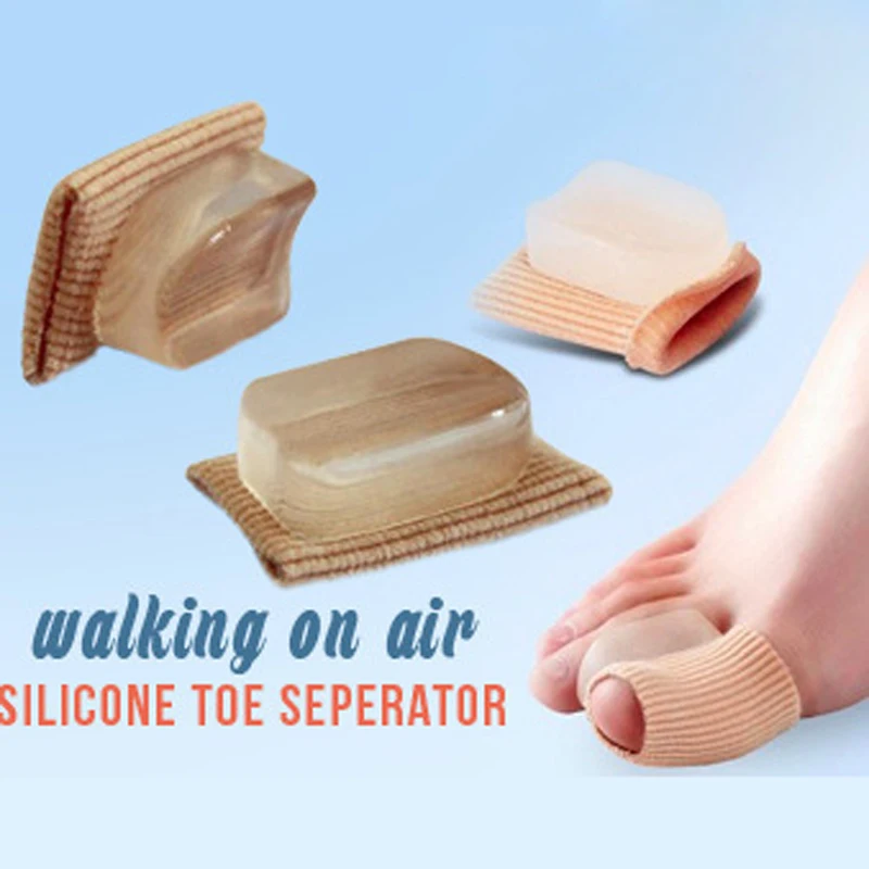 Vopregezi 2pcs Hallux Valgus Corrector for Toes Silicone Bandage Valgus Correction of the Thumb Big Toe Separator Foot Care Tool