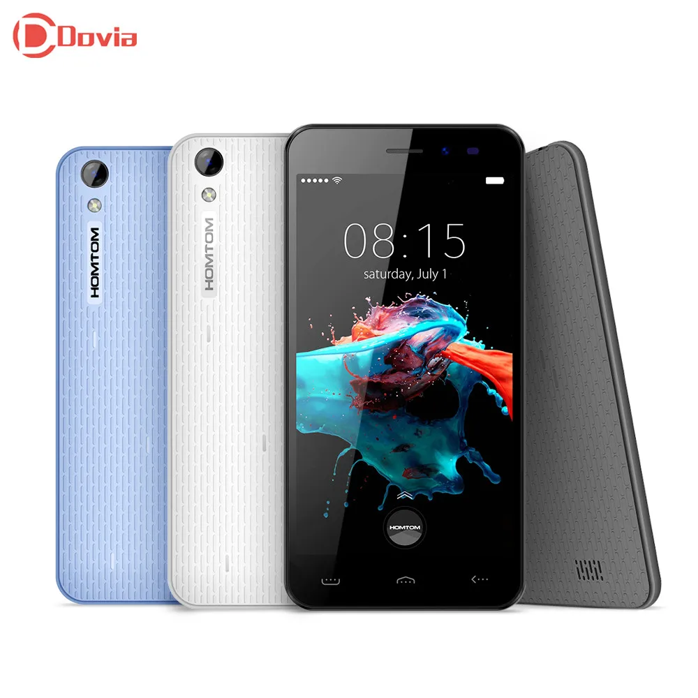 Original HOMTOM HT16 MT6580 Quad Core Cell Phones 5 0 Inch Android 6 0 Mobile Phone