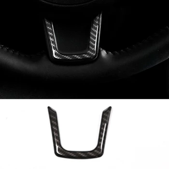 

Car Steering Wheel Sequins Trim Carbon Fiber Texture Decoration ABS Cover 1pcs for Jaguar F-PACE XE XF 2016-2018