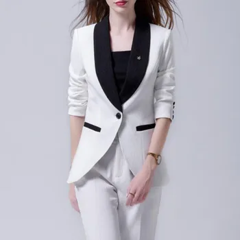 

Luxury Brand Blazer Women Fashion Slim Fit Office Ladies Elegant Business Formal Work Wear Suit Jacket Coat 2020 Autumn Winter