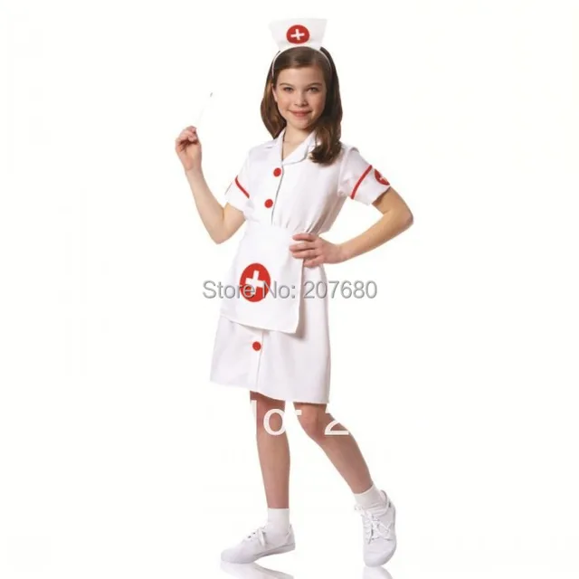 Nurse costumes Party fancy dress Halloween costumes for school girls