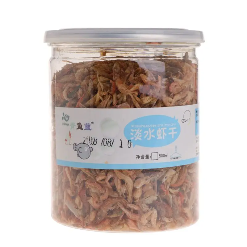 

500ml Aquarium Food Dried Shrimp Krill For Fish Turtle Feeding Hamster Protein