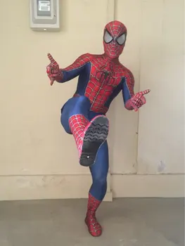 

Raimi Spiderman Costume 3D Print Fullbody Halloween Cosplay Suit For Adult/Kids/Custom Made Include glasses and shoes
